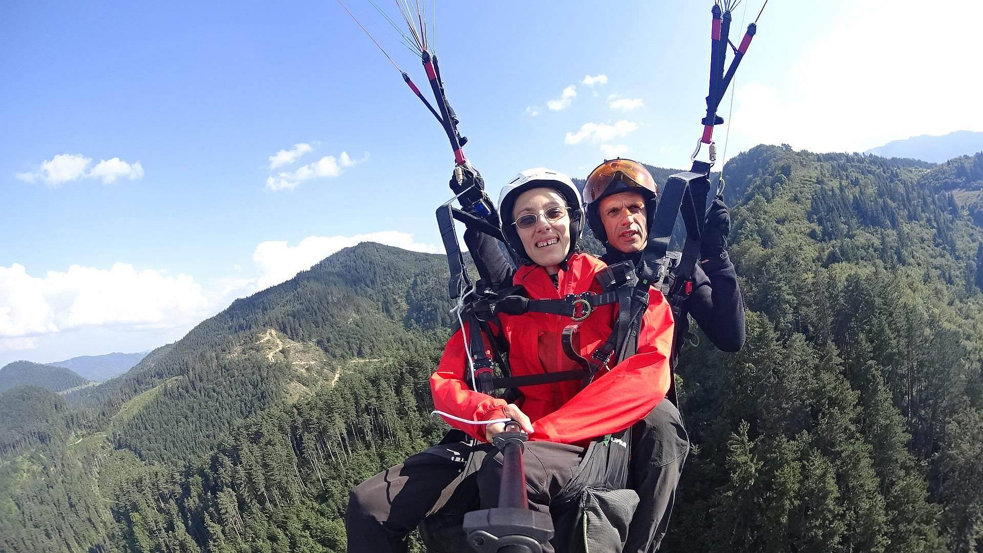 Paragliding in Brasov, Romania
