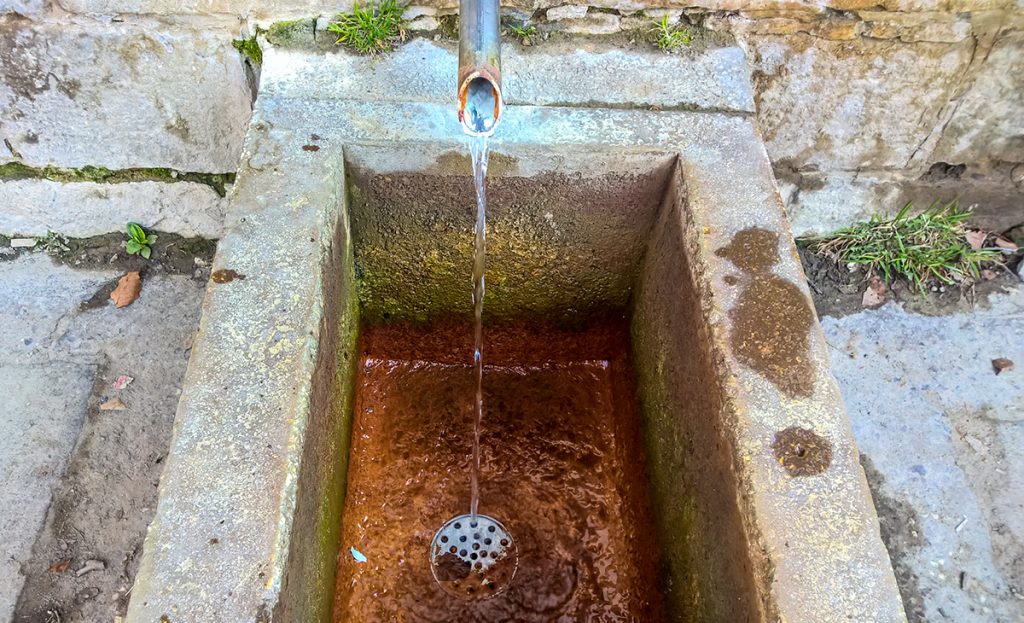 Mineral water spring in Balvanyos